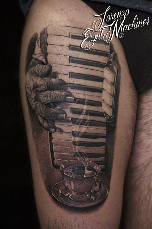 Fisarmonica_caffè_tazzina_coffee_accordion_black_grey_Lorenzo_Evil_machines_realistic_tattoo_tatuaggi_realistici_Roma_tatuatore_ritratti_sito_best_migliore