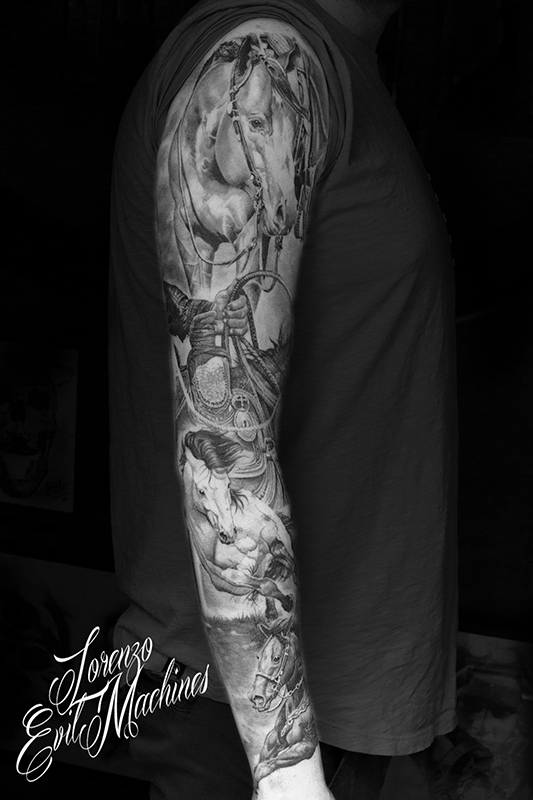 Horses_mustang_cavallo_cavalli_monta_equitazione_Lorenzo_tatuatore_Evil_Machines_realistic_tattoo_tatuaggi_realistici_3d_Roma_ritratti_sito_best_migliore