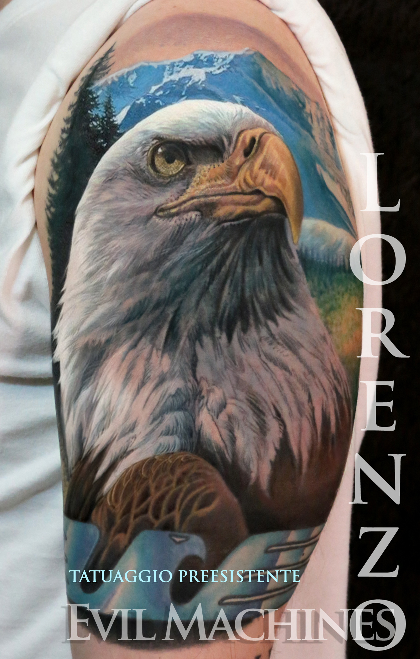 Aquila_eagle_lazio_2_Lorenzo_tatuatore_Evil_Machines_realistic_tattoo_tatuaggi_realistici_3d_Roma_miglior_migliore_ritratti